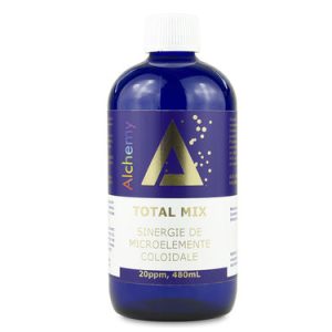 Total Mix, sinergie de aur, argint, platina, cupru, zinc, magneziu, vanadiu, crom coloidal 20ppm | Pure Alchemy