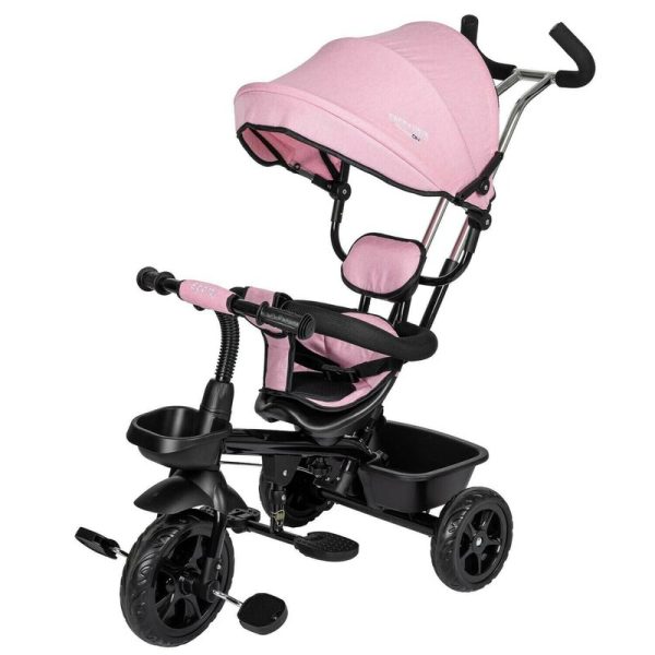 tricicleta-copii-free2move-cu-sezut-rotativ-360-grade-reglabil-roti-eva-mecanism-de-pedalare-libera-suport-picioare-pink-black-resigilat-3233202-4.jpeg Tricicleta copii, Free2Move, cu sezut rotativ 360 grade, Reglabil, Roti EVA, Mecanism de pedalare libera, Suport picioare, Pink Black, Resigilat