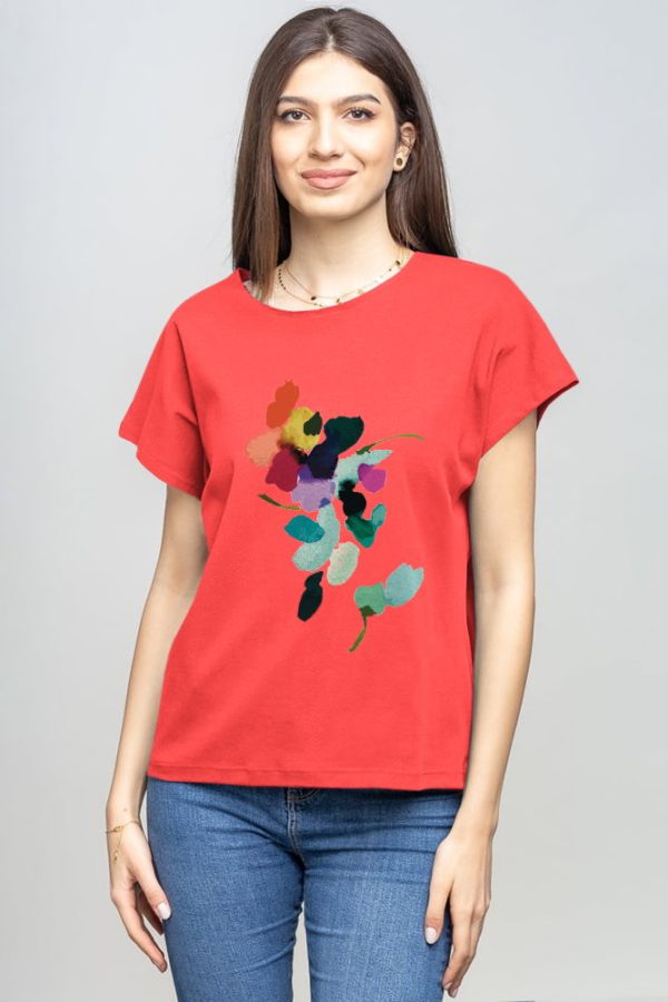 tricou-cu-maneca-cazuta-din-bumbac-corai-cu-imprimeu-floare-stilizata-546311.jpg Tricou cu maneca cazuta din bumbac corai cu imprimeu floare stilizata