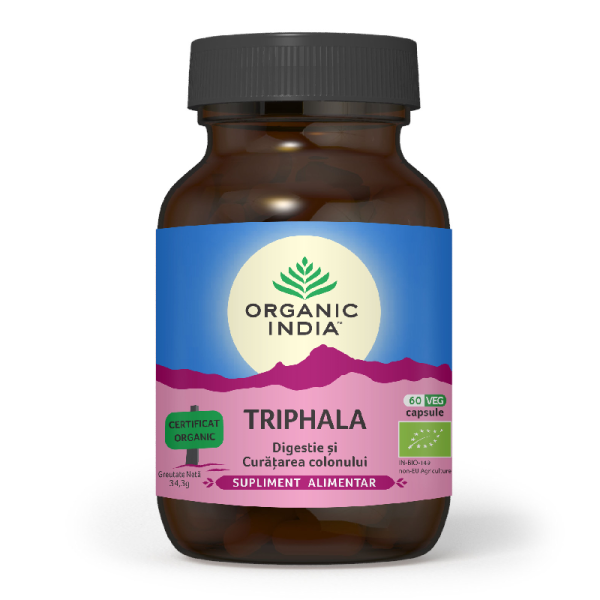 triphala-bio-60-capsule-organic-india.png Triphala, 60 capsule, Organic India