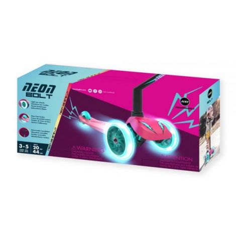 trotineta-cu-3-roti-neon-bolt-pink-5.jpg Trotineta cu 3 roti Neon Bolt Pink