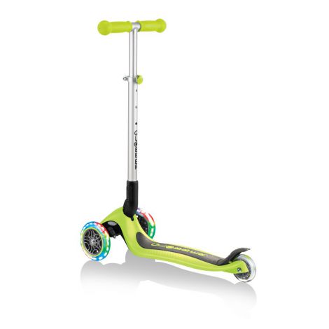 Trotineta globber primo cu lumini, pliabila , culoare verde