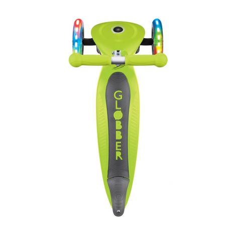 Trotineta globber primo cu lumini, pliabila , culoare verde
