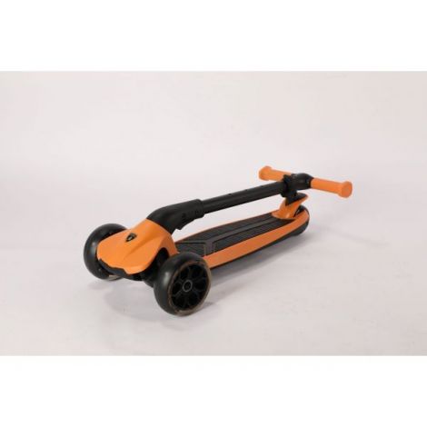 Trotineta licentiata Lamborghini,3-8 ani, 3 roti, cadru aluminiu, portocalie, roti led, MESUCA