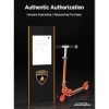 Trotineta licentiata Lamborghini,3-8 ani, 3 roti, cadru aluminiu, portocalie, roti led, MESUCA