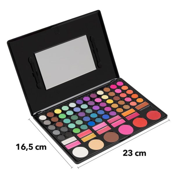 Trusa Machiaj All in One Diva SensoPRO Milano, 78 culori cu ruj si blush