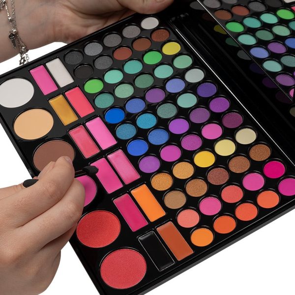 Trusa Machiaj All in One Diva SensoPRO Milano, 78 culori cu ruj si blush