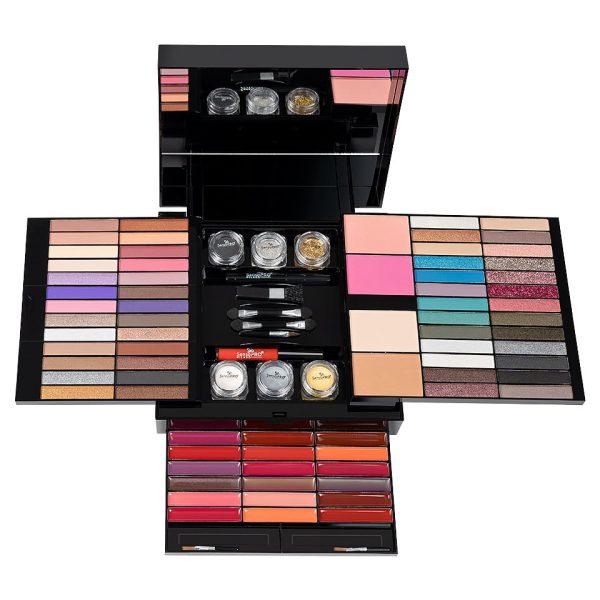 Trusa Machiaj Attractive Diva Makeup Box + CADOU Set 22 Pensule Machiaj, SensoPRO Milano