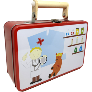 Trusa Medicală pentru Jocuri de Rol doctor, din lemn,  12 piese