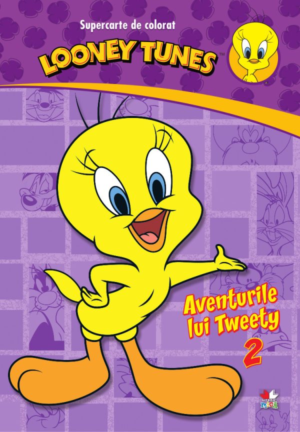 tweety_2_super_duper_cvr_lt.jpg Looney Tunes. Aventurile lui Tweety (vol. 2). Supercarte de colorat