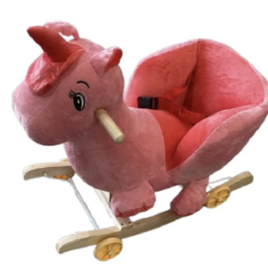 Unicornul Magic Din Plus Balansoar Si Cu Roti, Roz