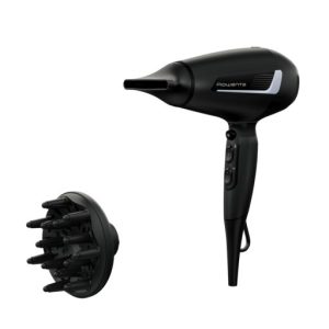 Uscator de par Rowenta PRO EXPERT CV8820F0  2100 W  invelis Tourmaline  concentrator 6 mm  jet aer rece  3 trepte temperatura  negru