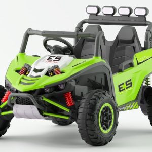 UTV electric pentru copii, Kinderauto Arrow Dune-Buggy, 220W, 12V, roti EVA, premium, 2 locuri, verde