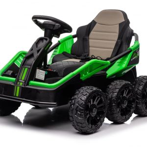 UTV electric pentru 2 copii Kinderauto MoonRider 6x6 300W 24V premium, verde