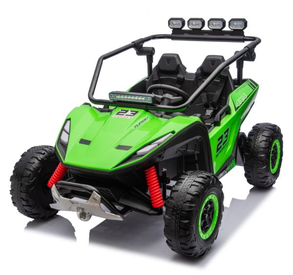 UTV electric pentru 2 copii, Kinderauto Vector Dune-Buggy, 300W, 24V, echipare premium, verde