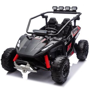 UTV electric pentru 2 copii, Kinderauto Vector Dune-Buggy, 300W, 24V, echipare premium, negru