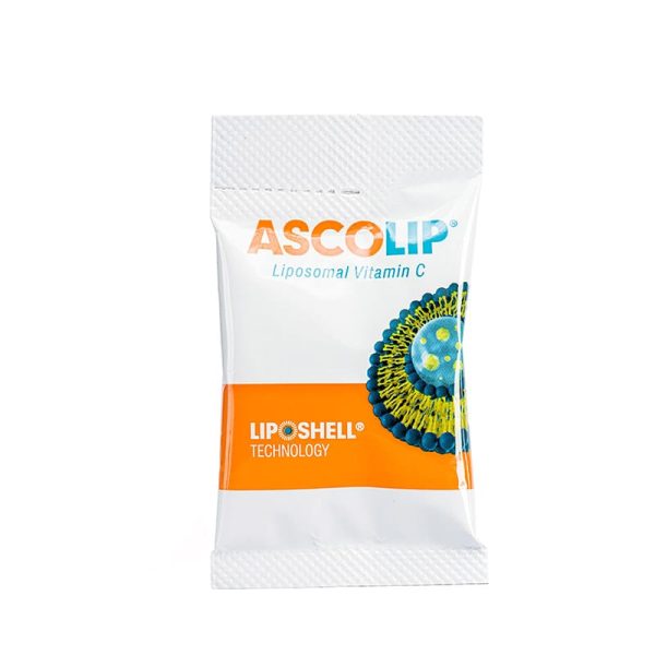 ASCOLIP, Vitamina C Lipozomală 1000 mg, cu aromă de portocale, 30 plicuri,  LIPOSHELL®