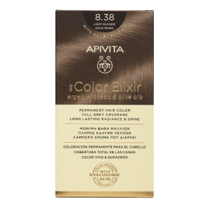 vopsea-de-par-my-color-elixir-light-blonde-gold-pearl-n8-38-155-ml-apivita.png Vopsea de par My Color Elixir, Light Blonde Gold Pearl N8.38, 155 ml, Apivita