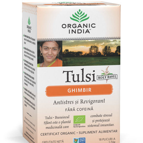 vvv-ceai-tulsi-ghimbir-antistres-18pl-organic-india-2.jpg Ceai Tulsi Ghimbir, Antistres si Revigorant 18pl ECO| Organic India